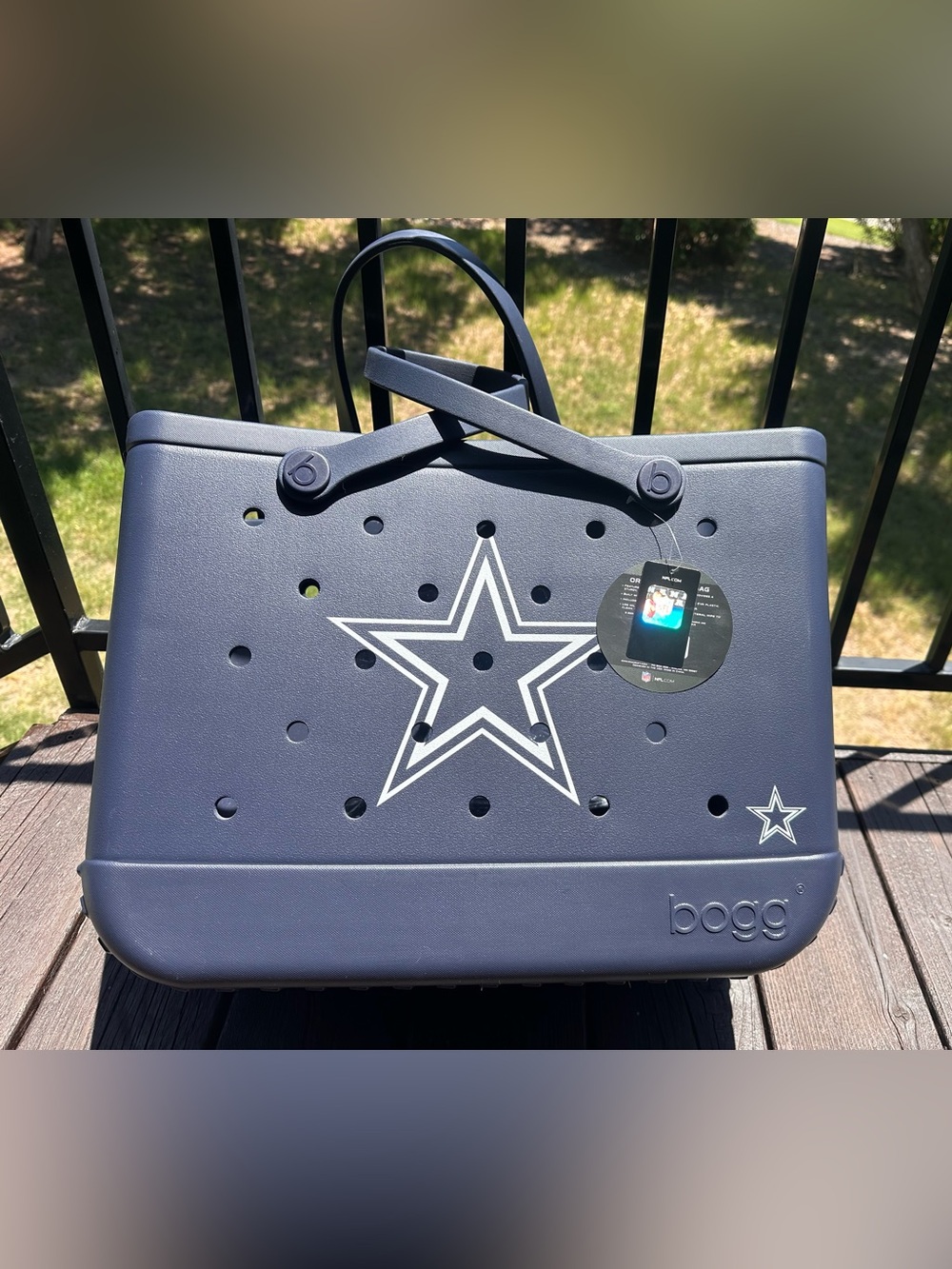 NWT Dallas Cowboys themed Original Bogg Tote Bag